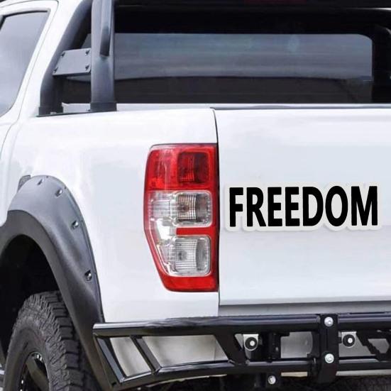 10Pcs Freedom Stickers Self-adhesive Removable Weatherproof Laptop Bumper Decal Window Waterproof Car Stickers