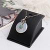 Simple Mini Jewelry Stand Holder PU Leather Lightweight Showcase Props Protable Save Space Display Stand for Dressing Tables