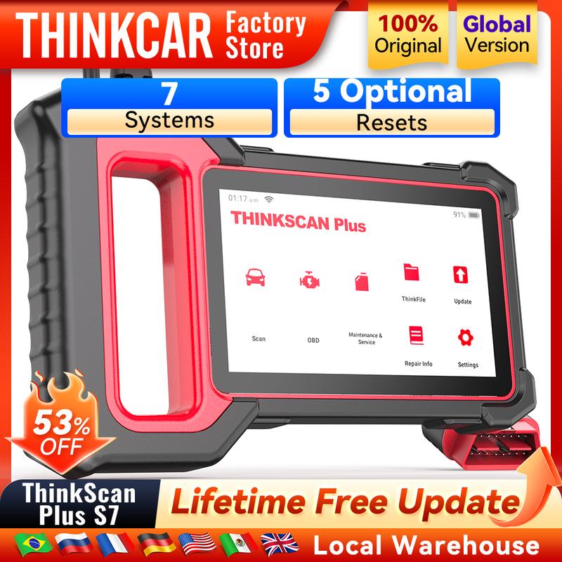 THINKCAR Thinkscan Plus S7 S6 S4 Obd2 Scanner Car Diagnostic Tools Automotivo Scanner Auto Diagnosis Tool Code Reader 28 Resets