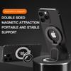 Double Magnetic Cell Phone Ring Holder for Magsafe for IPhone 15/16 Foldable Phone Stand with Strong Magnet Phone Grip Kickstand
