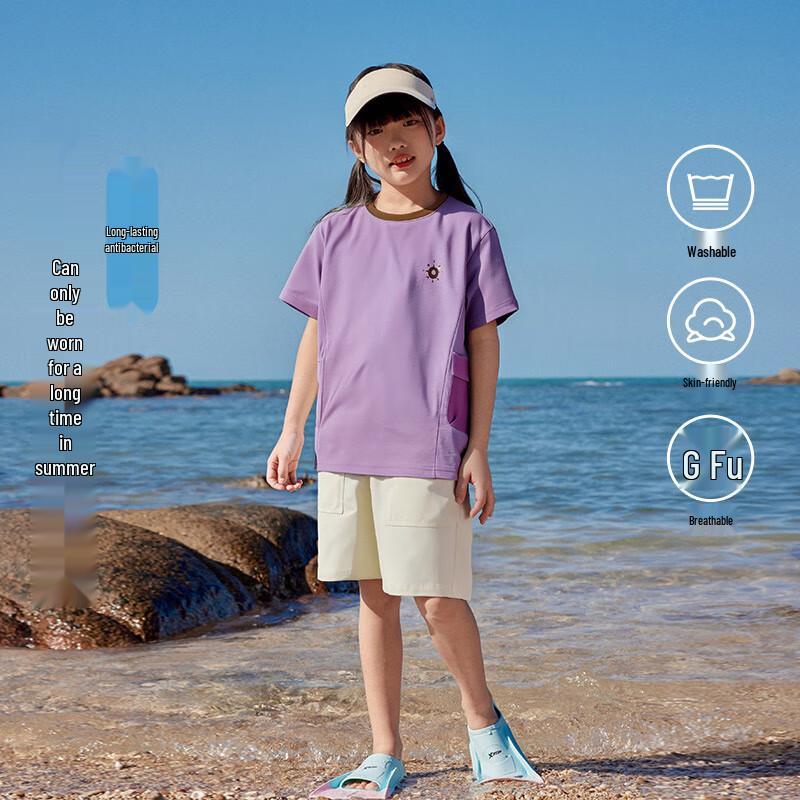 EBAER Kids  2025 Summer Short-Sleeve T-Shirt & Shorts Set 160