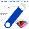 1Piece Bartender Bottle Opener Stainless Steel Beer Bottle Openers Rubber Flat Bottle Opener Heavy Duty Bar Opener YY048