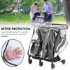 Double Stroller Rain Cover Universal Rain Cover for Side by Side Baby Stroller Stroller Raincoat Twins Stroller Cover NEW