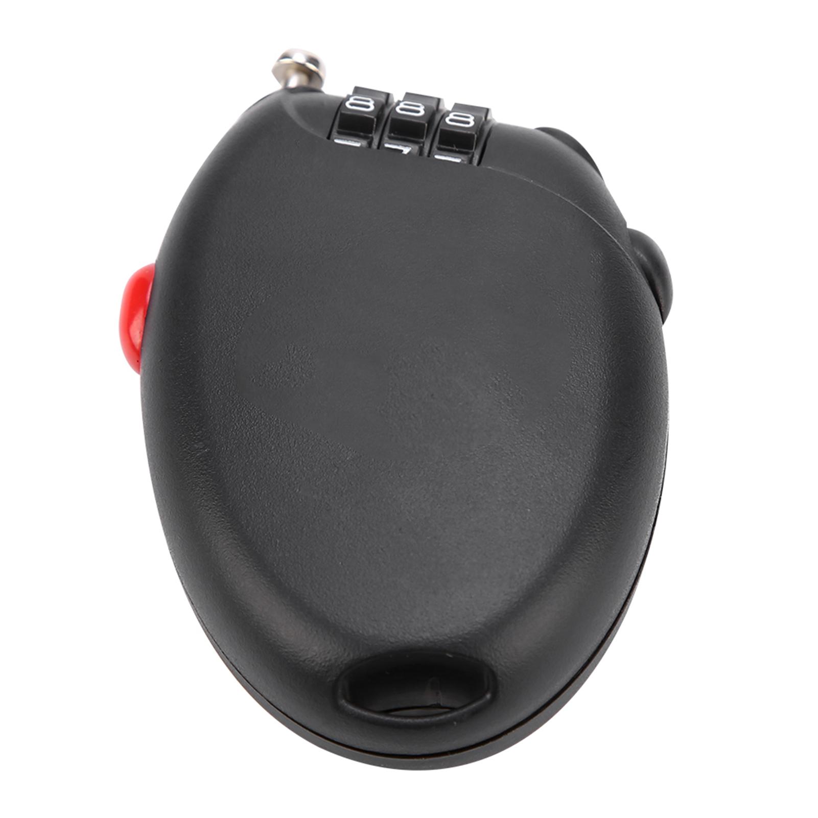 Multi Function Cable Lock Password Bike Cycling Helmet Anti Theft
