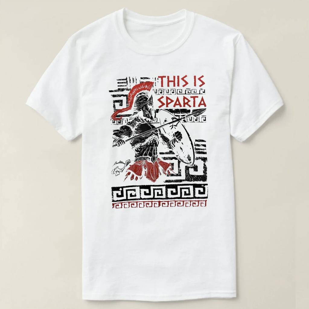 To Jest Sparta Spartanie 300 Wojowników Król Leonidas Koszulka 100% Bawełna Okrągły Dekolt Krótki Rękaw Letnia Codzienna Męska Koszulka Streetwear