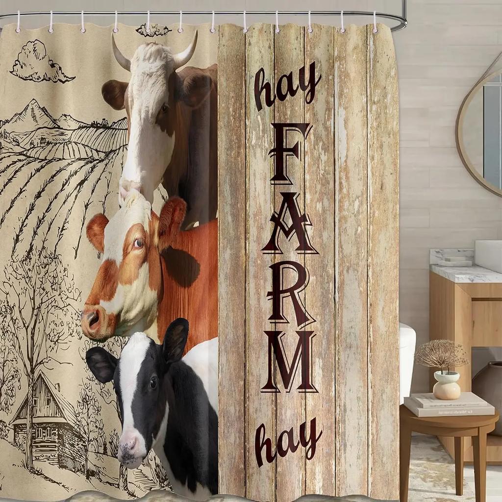 Black And Red Shower Curtain Boy Bathroom Decorative Cool Medieval Style Shower Curtain, Waterproof Fabric 200X180CM
