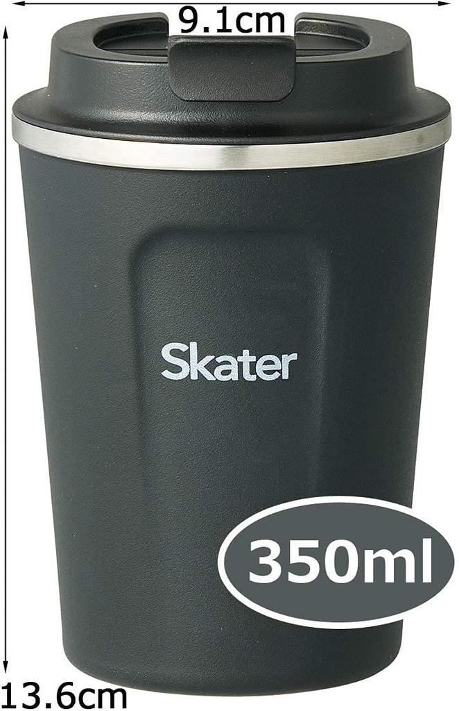 Skater Vacuum Stainless Steel Insulated Coffee Tumbler 350ml Black S STBC3F