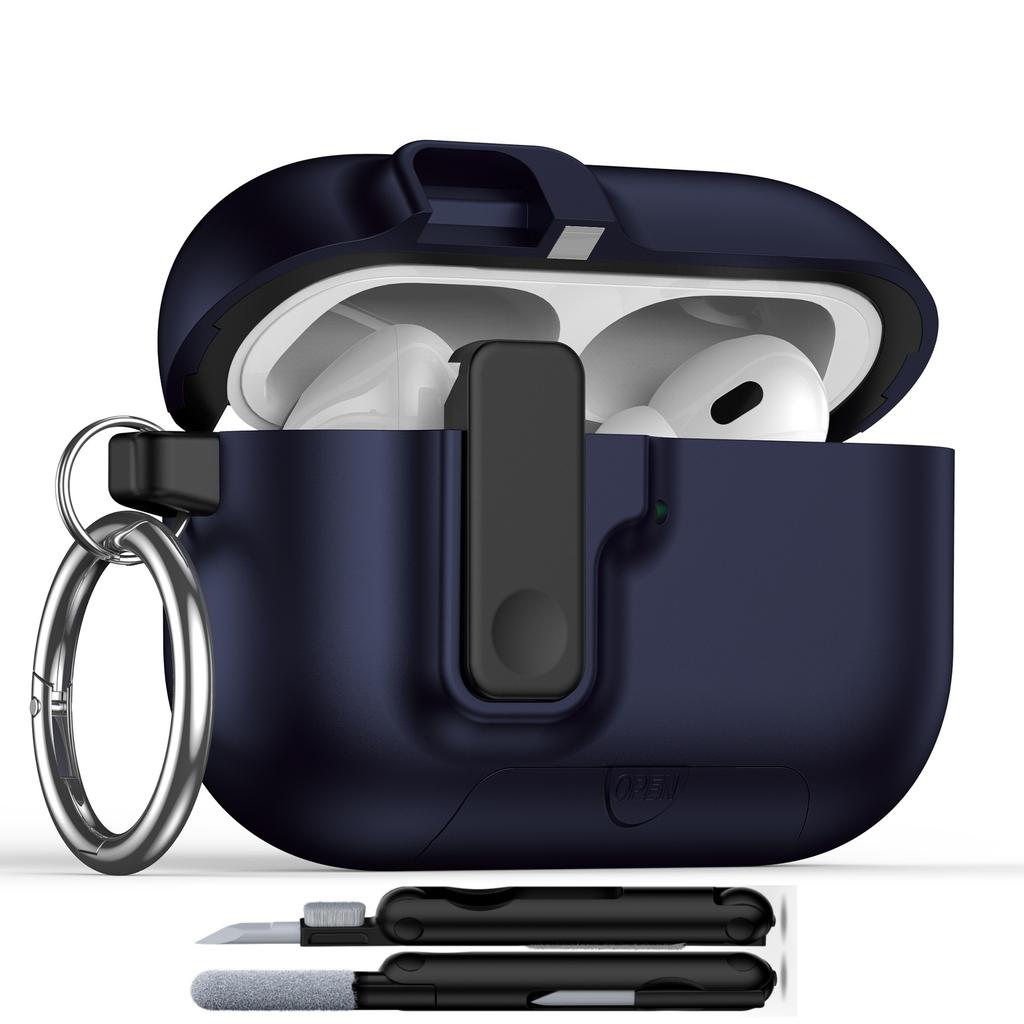 For AirPods Pro 3 Case 2025 with Cleaner Kit for Apple AirPods Pro 3rd Generation Case Safety Lock AirPod Pro 3 Case Accessories