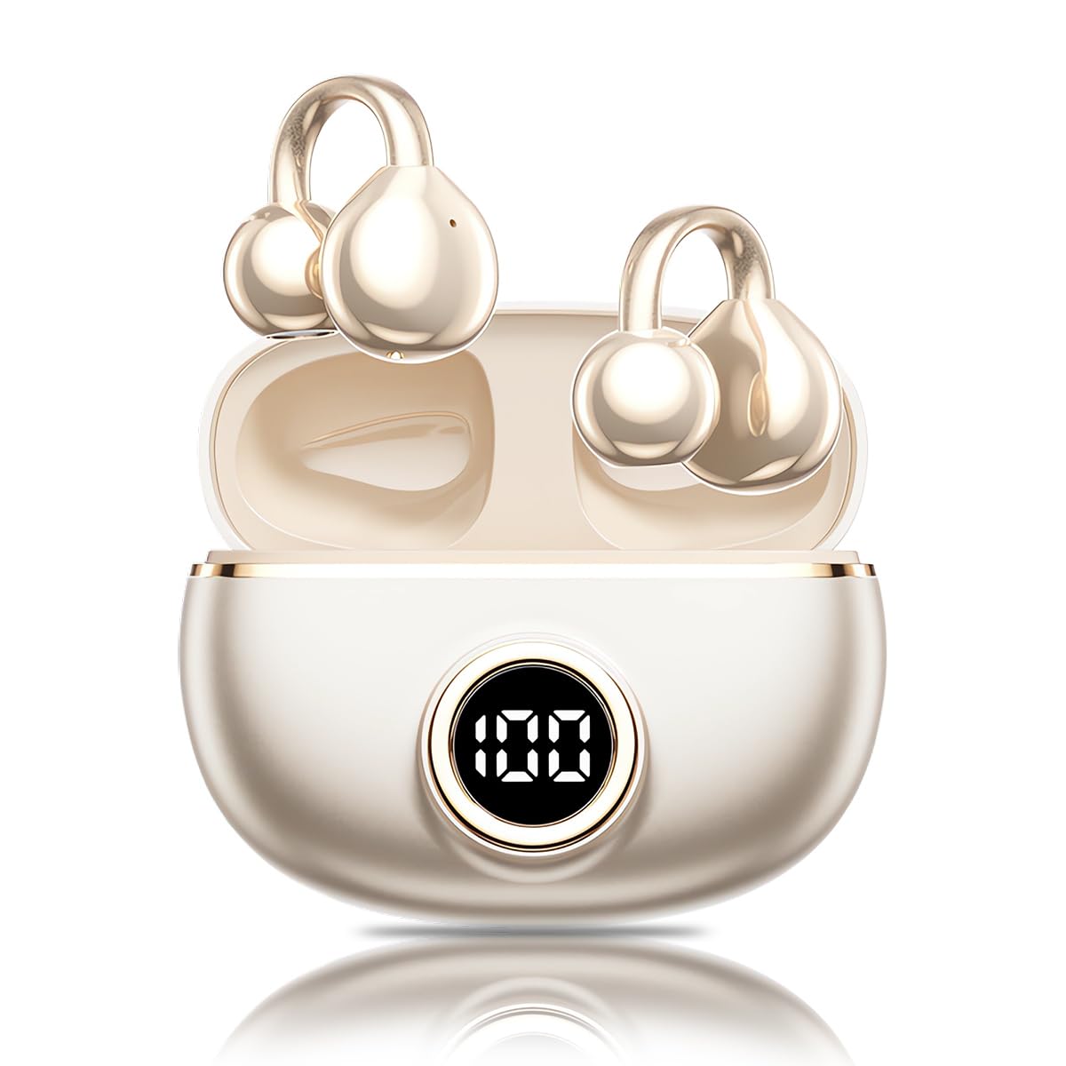 

Bluetooth Wireless Earbuds Sound Bluetooth Instant Bluetooth Earbuds with Bone Conduction Up to 60 Hours of No Ear Air Conduction Earbuds with Fast слоновая кость