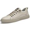 Genuine Leather Men Sneakers New Style Casual Shoes Trend Versatile Skate Shoes Korean-style Outdoor Footwear Leisure Walk Flats