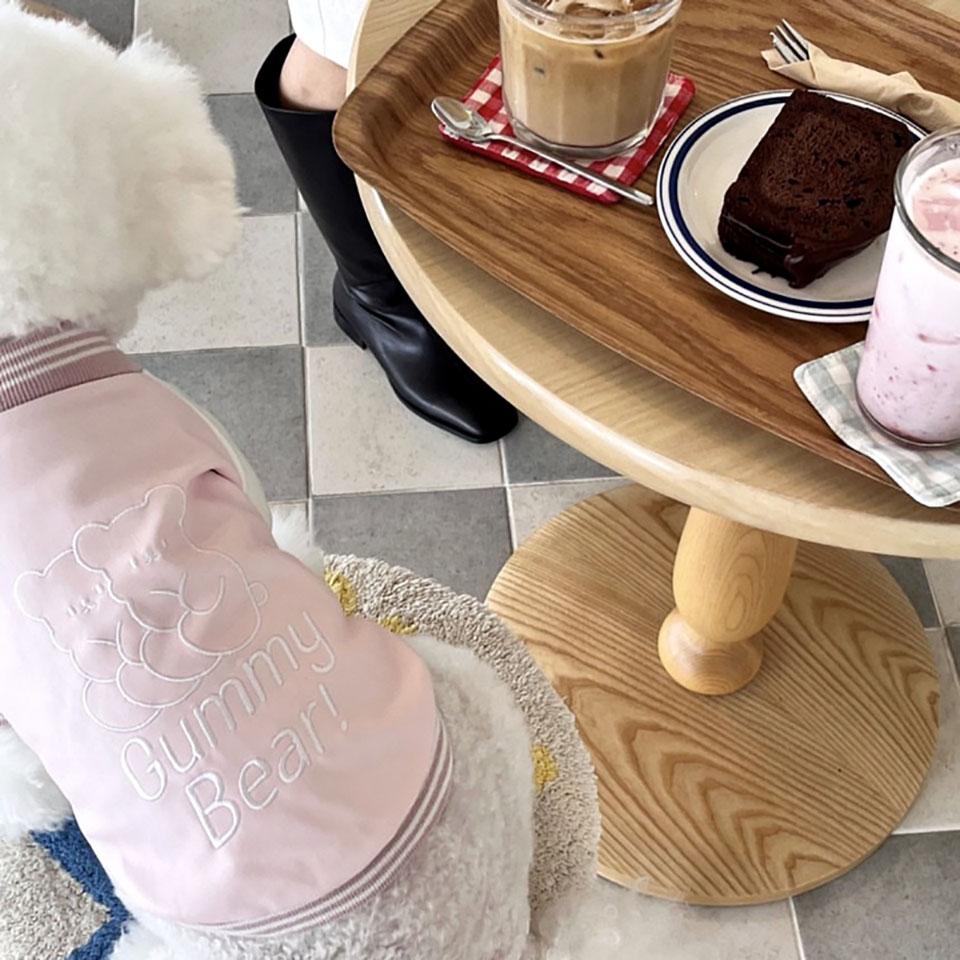 Letter Print Pet Baseball Clothing Winter Thickened Dog Sweatshirt Teddy Warm Clothes Bichon Frise Soft Pullover