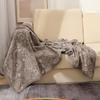 Leichter Luxus Aero Überwurfdecke Gewebte Jacquard Fleece Sofaabdeckung Decke Tragbare Camping Couchdecke Bequeme Klimaanlagen Nickerchen Decke