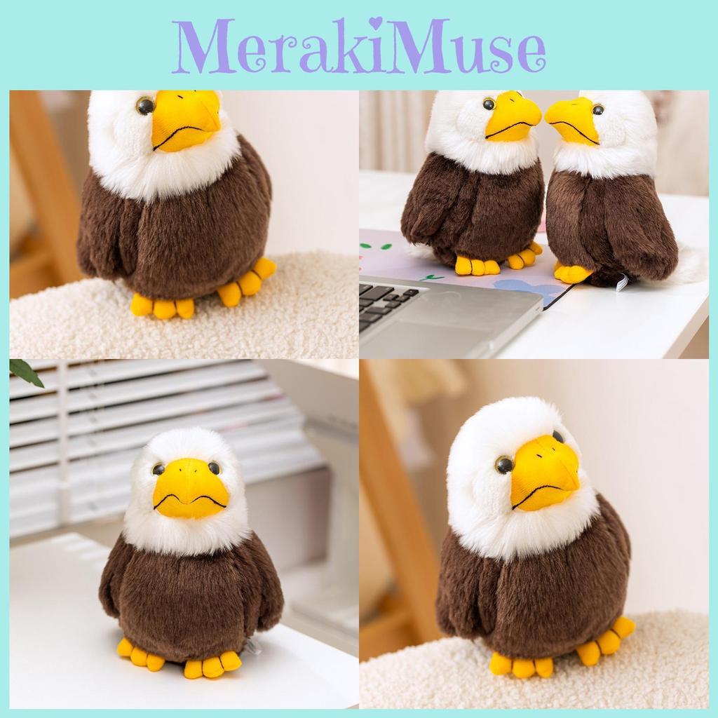 Realistic White-headed Eagle Plush Toy Soft Animal Doll For Zoo Collectibles And Home Decor
