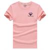 Men's Large White Round Neck Loose-Fit Short-Sleeve T-Shirt