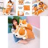 Long Corgi Plush Toys Throw Pillow Cushion Soft Stuffed Animal Doll For Xmas Birthday Gift