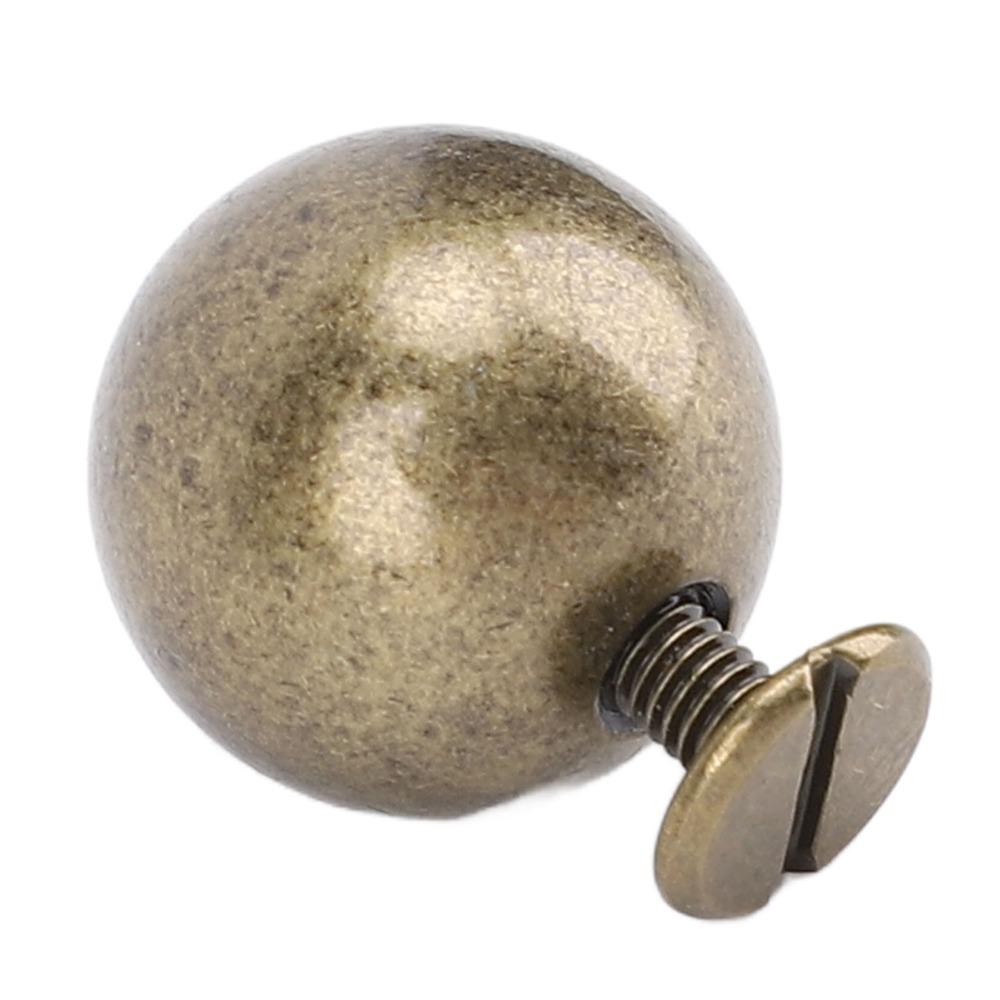 50sets Versatile 10mm Diameter Rivet Kit Heavy Duty DIY Projects Leather Rivets Sphere Rivet For Leather Crafts