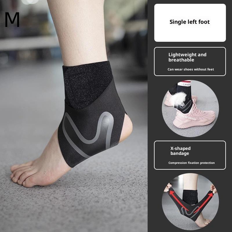 Verstellbare Knöchelbandage mit Kompressionsunterstützung Atmungsaktives Gewebe Zum Laufen Basketball Wandern Training