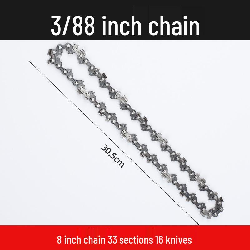 Universal Chainsaw Guide Bar & Chain: 4" & 16" for Gasoline & Lithium Electric Saws