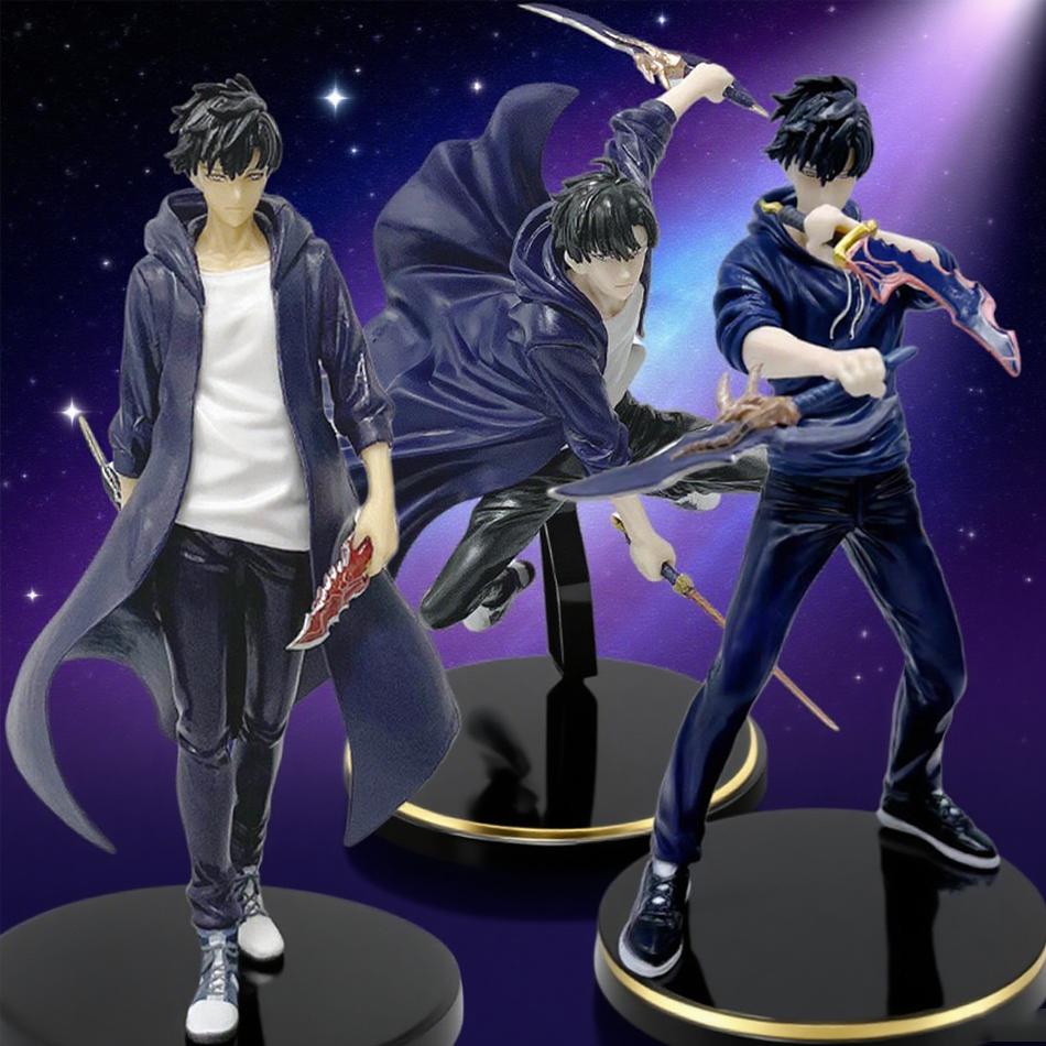 Sprzedam Solo Leveling Król Cieni Sung Jinwoo Cheng Xiaoyu Model Ręczny Ozdoba Biurkowa Figurka Akcji Kolekcja Anime Prezent