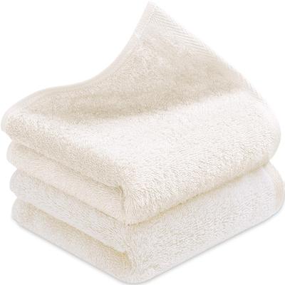 AYO Bath Towel 2-piece Set Off-white Hotel Specification Fluffy 100 Cotton Highly Absorbent Durable Plain Low Lint Shedding Gift