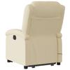 Electric Massage Recliner with Rising Function Cream Fabric