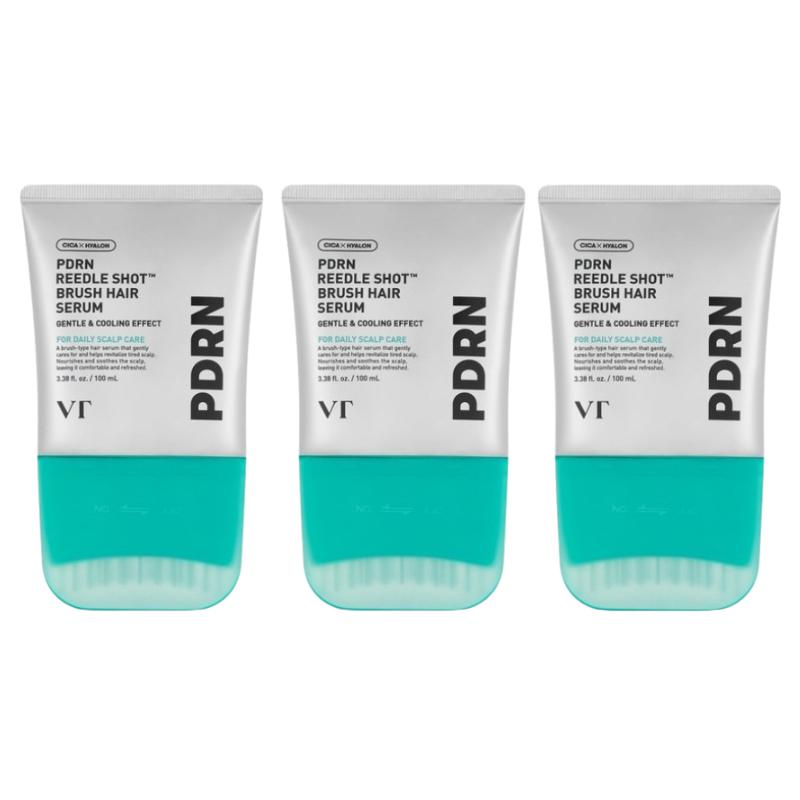 VT COSMETICS PDRN Reedle Shot Brush Hair Serum 100ml – Brush-Type Scalp Serum for Scalp Balance, Fresh Care & Hair Root Support