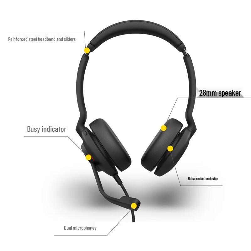 Zestaw słuchawkowy Jabra Evolve2 30 MS USB (Wersja CN)