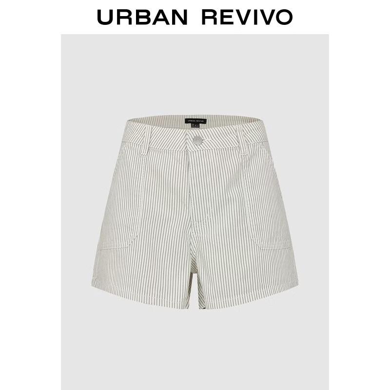UR2026 Women s Striped Denim Casual Shorts 25