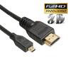Micro HDMI-compatible To HDMI-compatible 1080P Data Cable for Smartphones Tablets