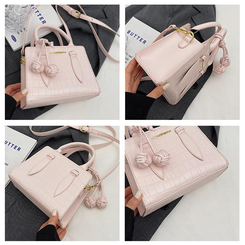 Τσάντα χειρός με πέτρινο μοτίβο, μοντέρνα μικρή τετράγωνη τσάντα, δημοφιλής γαλλική τσάντα ώμου με έναν ώμο