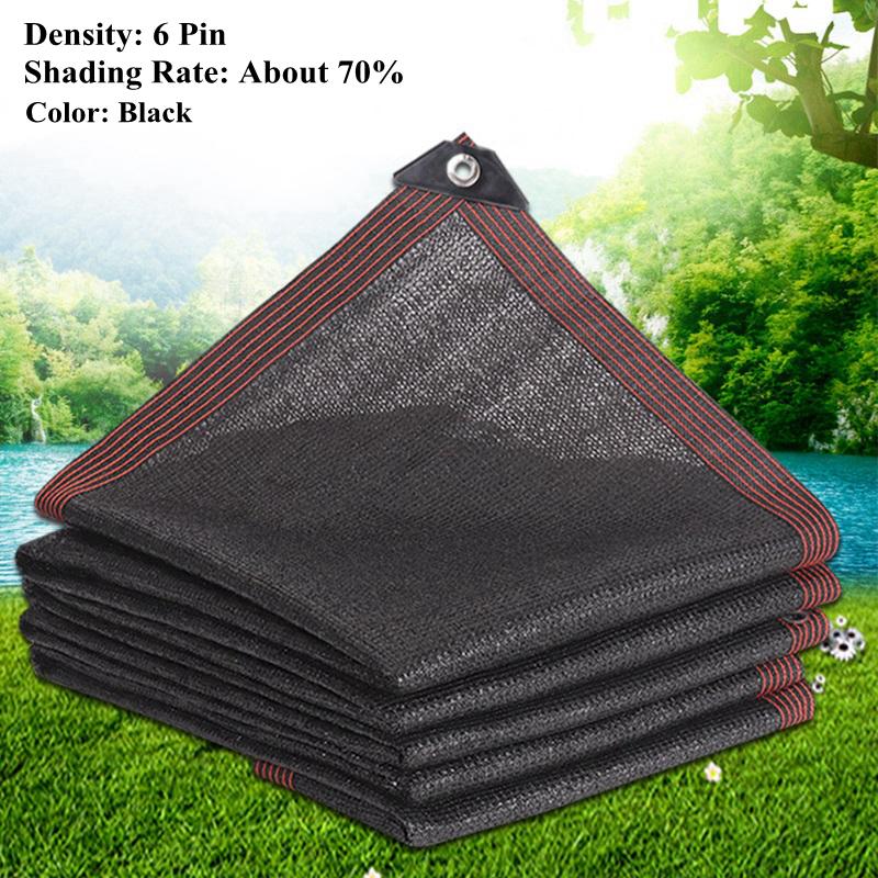 

6 12-контактная солнцезащитная сетка, черная, зеленая, синяя, анти-УФ, HDPE, садовая, суккулентная, затеняющая сетка, уличное покрытие для бассейна, солнцезащитная сетка 2x1m