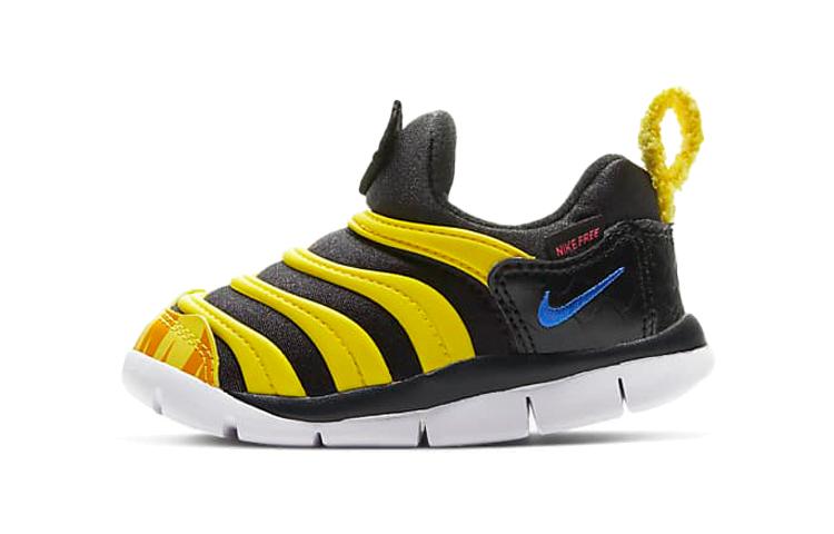 

Nike Dynamo Free Mic QS Low top Sports Casual Shoes Black Yellow Infant And Toddler DC8318-002 23.5