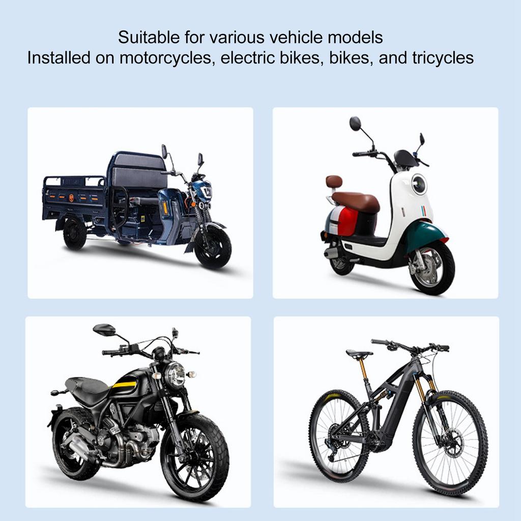 Motorcycle Phone Mount 8 Claw Shock Absorption Silicone Pad Anti Theft Bike Phone Holder for 11 To 27mm Handlebar
