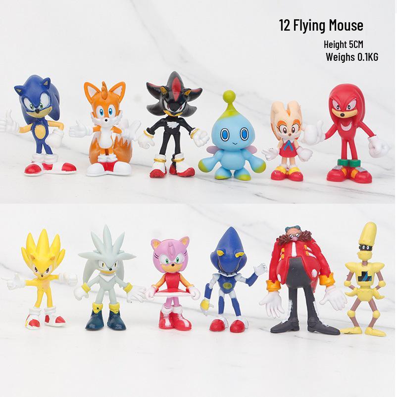 Sonic the Hedgehog Action Figure: Cake Decoration & Claw Machine Toy