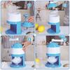 Portable Hand Crank Snow Cone Machine Manual Shaved Ice Maker Perfect For Summer Parties And Slushy Making Kitchen Tools