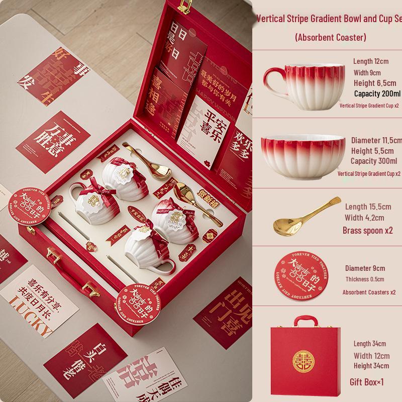 Luxury Tableware Wedding Gift for Newlyweds and Best Friend's Bridal or Engagement