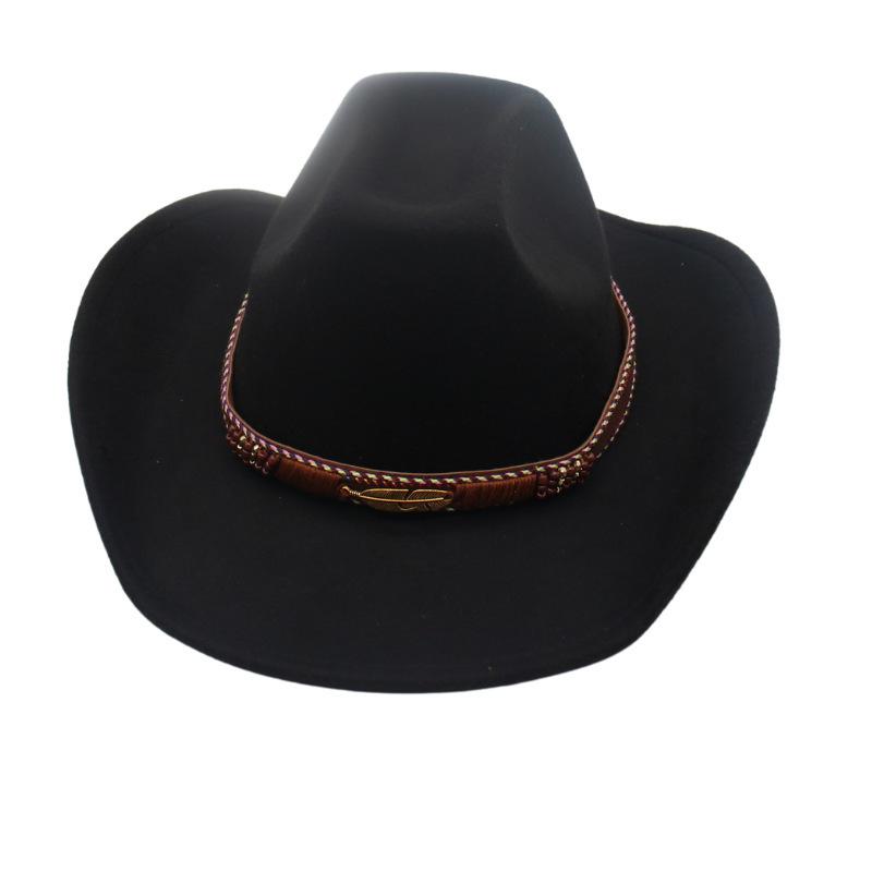 Vier Jahreszeiten Herren- und Damen Premium Zylinder Ethnisch Britischer Stil Western Cowboyhut