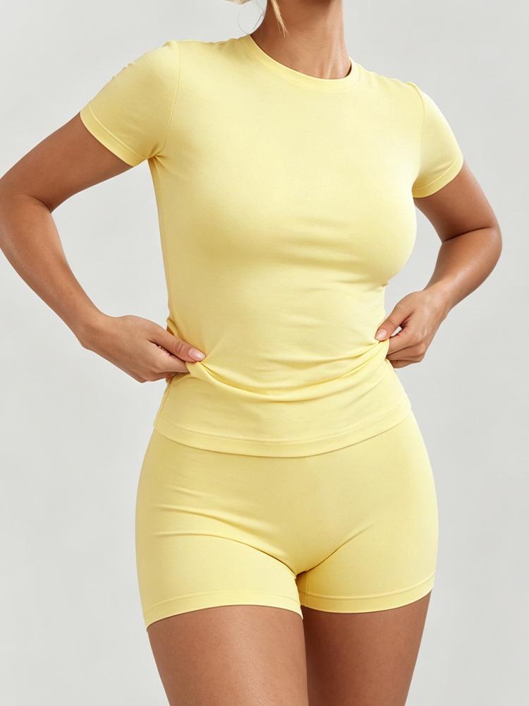 Women's High-Waist Butt-Lifting Quick-Dry Yoga Suit - 2-Piece Fitness & Pilates Set