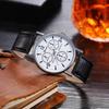 Stylish Men's Quartz Watch with Luminous Hands, Leather Strap Business Watch, Perfect Gift for Men