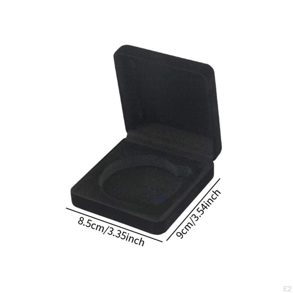 Challenge Coin Storage Box Scratch Resistance Fit 60mm Sizes Collection Case Coins Presentation