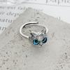 Cat Ring Retro Animal Ring Open Adjustable Middle Finger Index-Finger Rings Women Jewelries Gift for Girl Teen