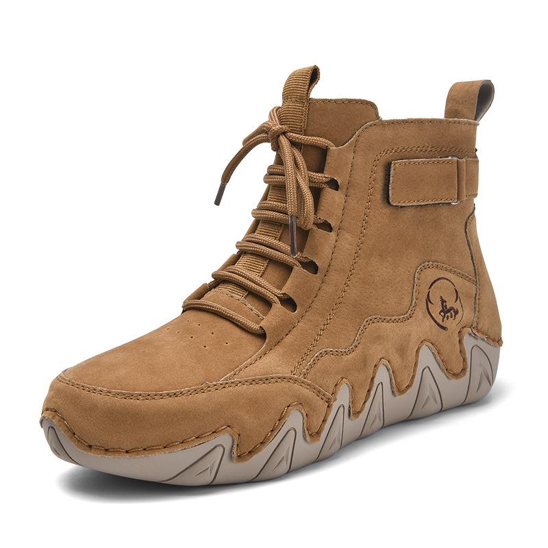 

Breathable short boots women s 2025 autumn and winter new outdoor mountaineering comfortable casual Martin boots fleece warm high-top shoes 42