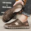 Fashion Luxury Sandals for Men Breathable Outdoor Walking Shoes Men's Summer Sandals Lightweight Beach Non-Slip Sole Casual Footwear