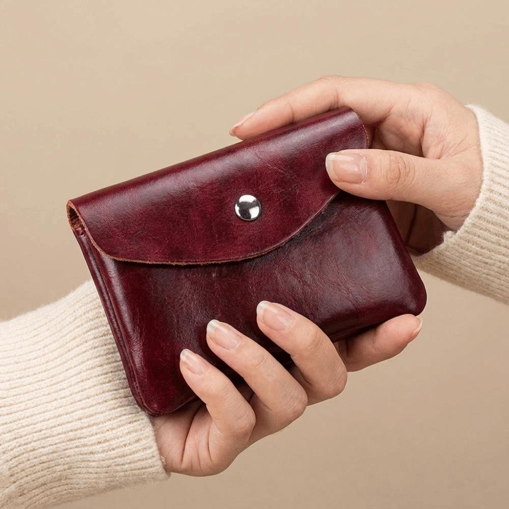 Zipper Short Wallet Hasp Mini Purse Bag Portable Leather Small Coin Pouch  Shopping