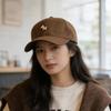 Embroidered Peaked Cap Large Head Circumference Sun Hat Korean Style Baseball Cap  Men Women