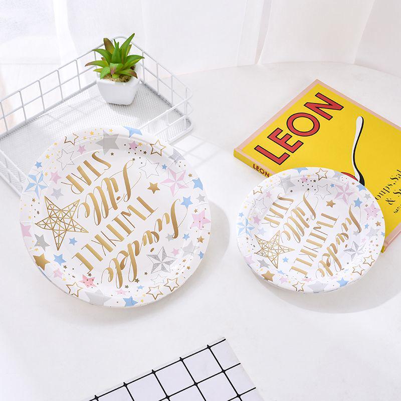 Eco-Friendly Biodegradable Paper Plates for Birthdays, Picnics, and BBQs - Food-Grade, Perfect for Cake and Fruit.