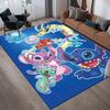 1 Stück Disney Lilo und Stitch Muster Teppich Läufer Rutschfester Teppich Handwaschbar Fußmatte Geeignet für Wohnzimmer Schlafzimmer Heimdekoration
