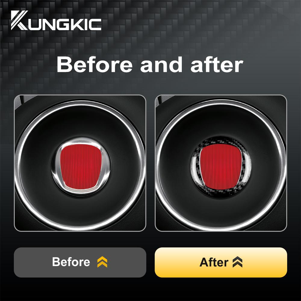 Real Hard Carbon Fiber Sticker For Fiat 500 Abarth 595 695 2008 2009 2010 2011 2012-2025 2025 Car Interior Carbon Accessories