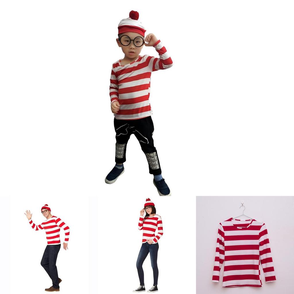 Wo ist Walter Halloween Kostüm Lustig und Smart UK Anime Cos Verkleidung