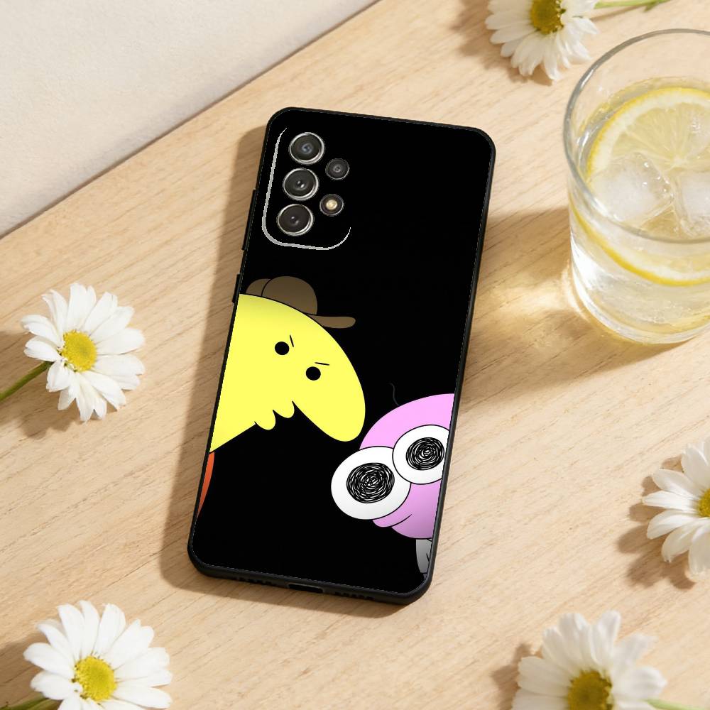 

Smiling Friends Phone Case For Samsung S26,S25,S24,S21,S22,S23,S30,Ultra,S20,Plus,Soft Silicone Black Cover Samsung S30Ultra5G